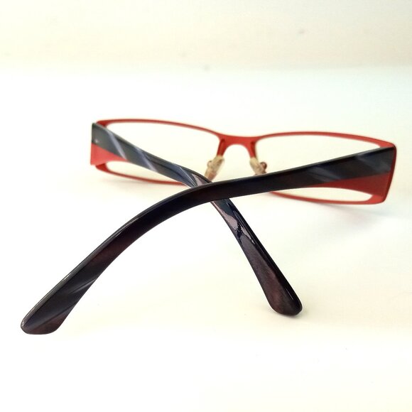 ETRO Eyeglasses Frame MOD VE H72 Red with Black Unisex Size 55/15/145 - Picture 8 of 8